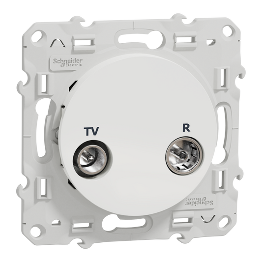 Schneider Electric-S520451W-Reconditionné - Odace - prise TV/FM - blanc - individuelle