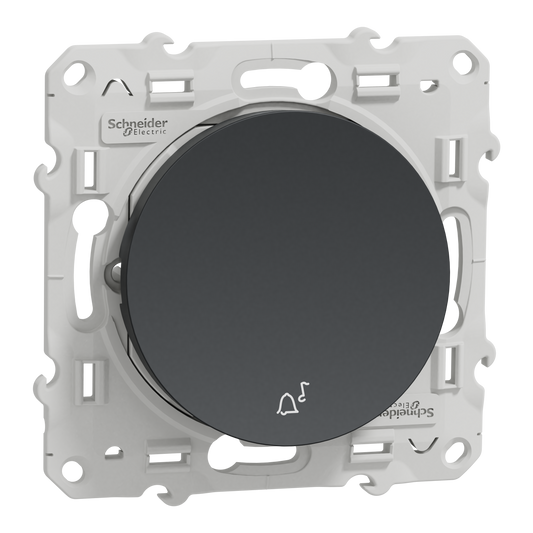 Schneider Electric-S540246W-Reconditionné - Odace - poussoir à fermeture - anthracite - 10A