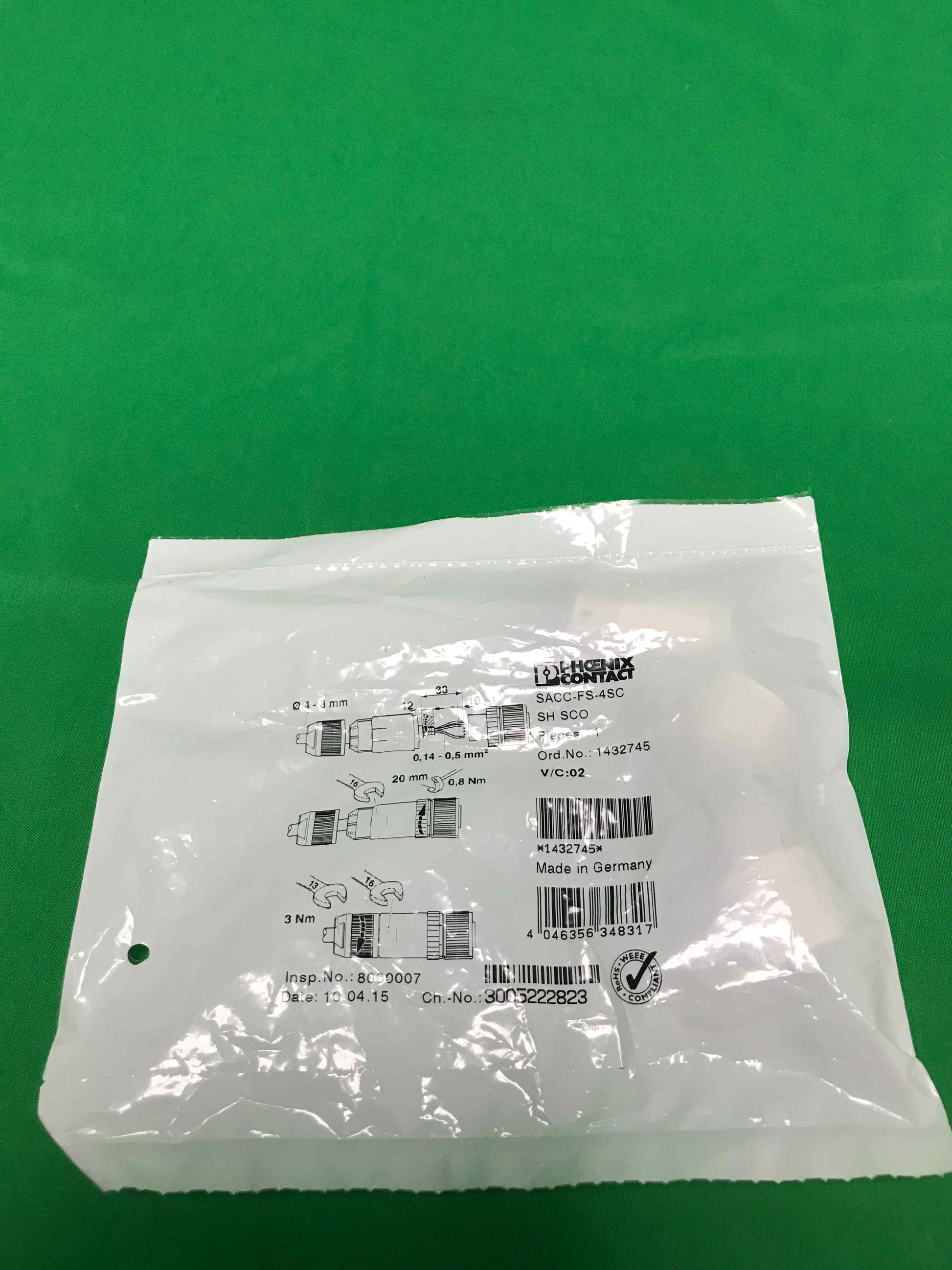 PHOENIX CONTACT SACC-FS-4SC SH SCO SACCFS4SCSHSCO 1432745