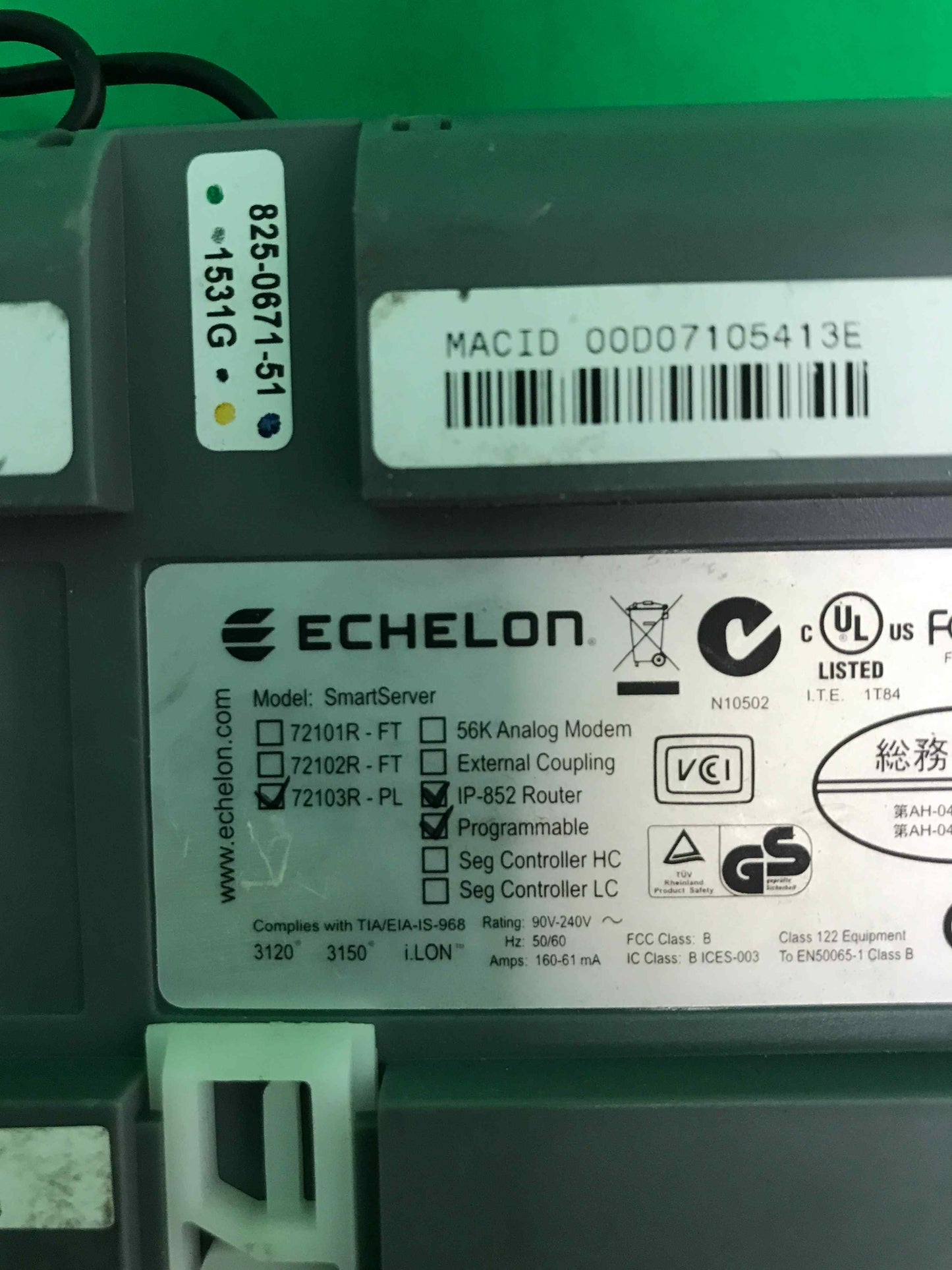 ECHELON SMARTSERVER SMARTSERVER