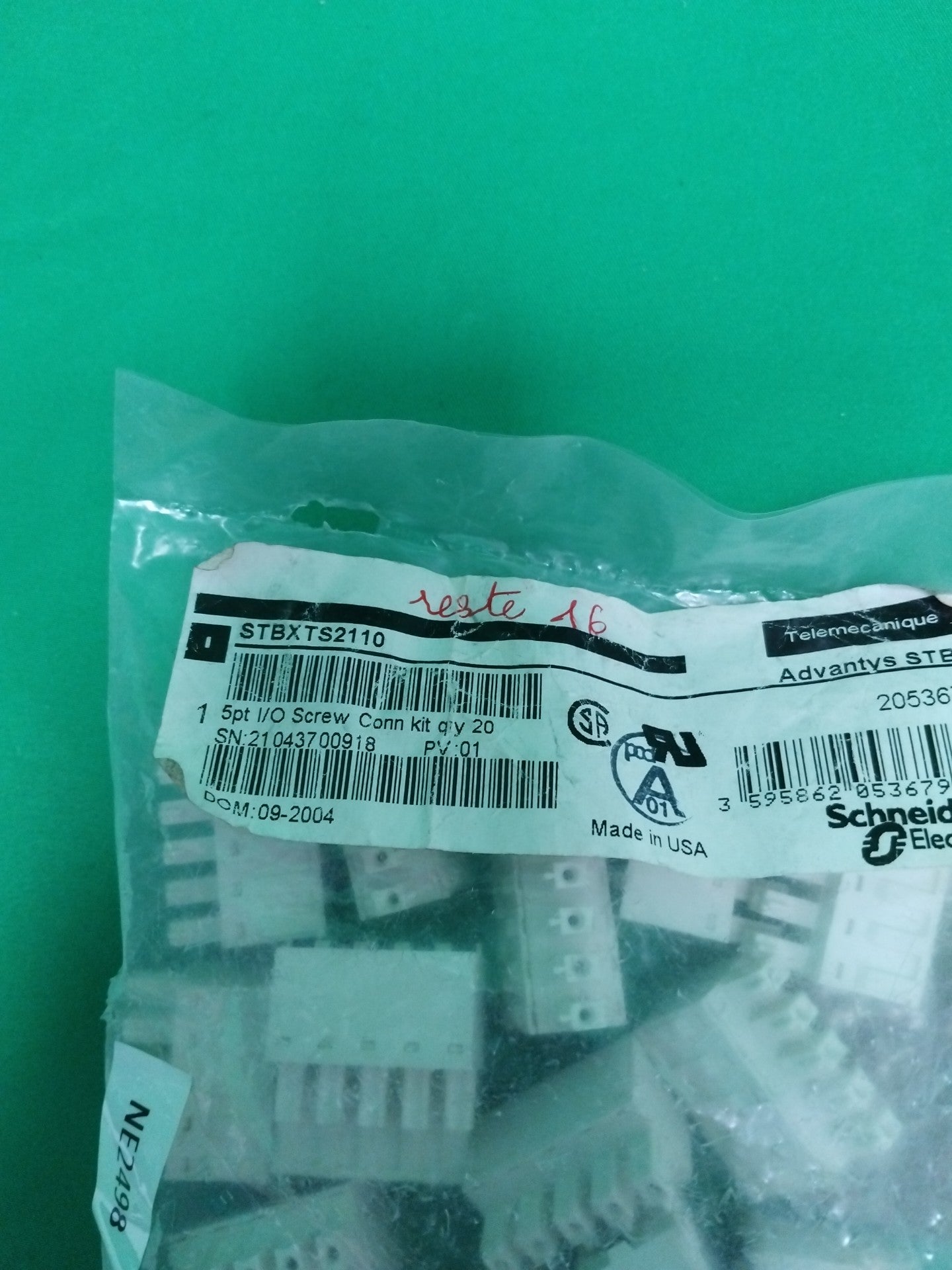 Schneider-Electric STBXTS2110 STBXTS2110 BOX OF 16 UNITS