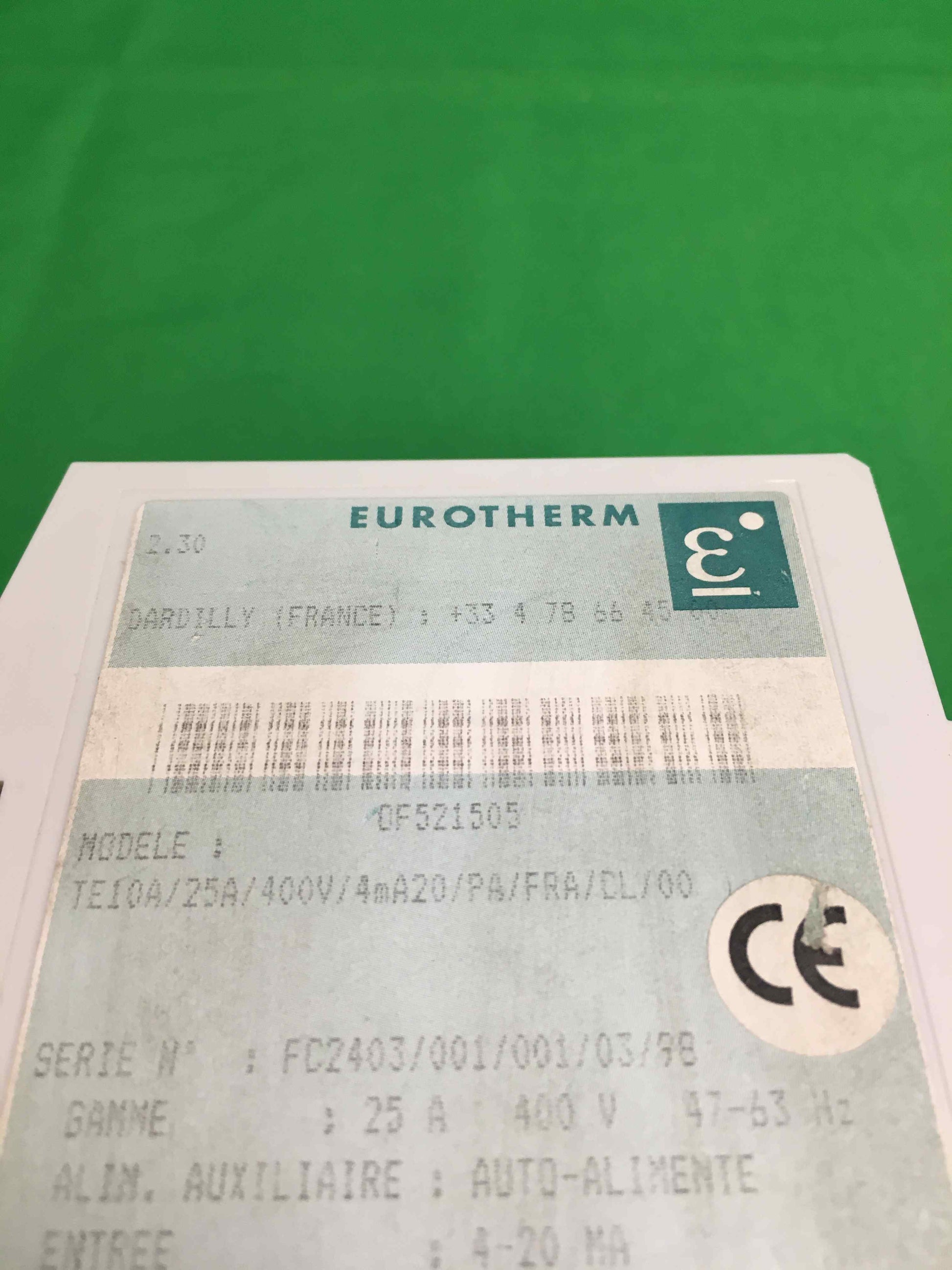 EUROTHERM AUTOMATION-TE10A 25A 400V 4MA20 PA FRA CL 00/TE10A25A400V4MA20PAFRACL00