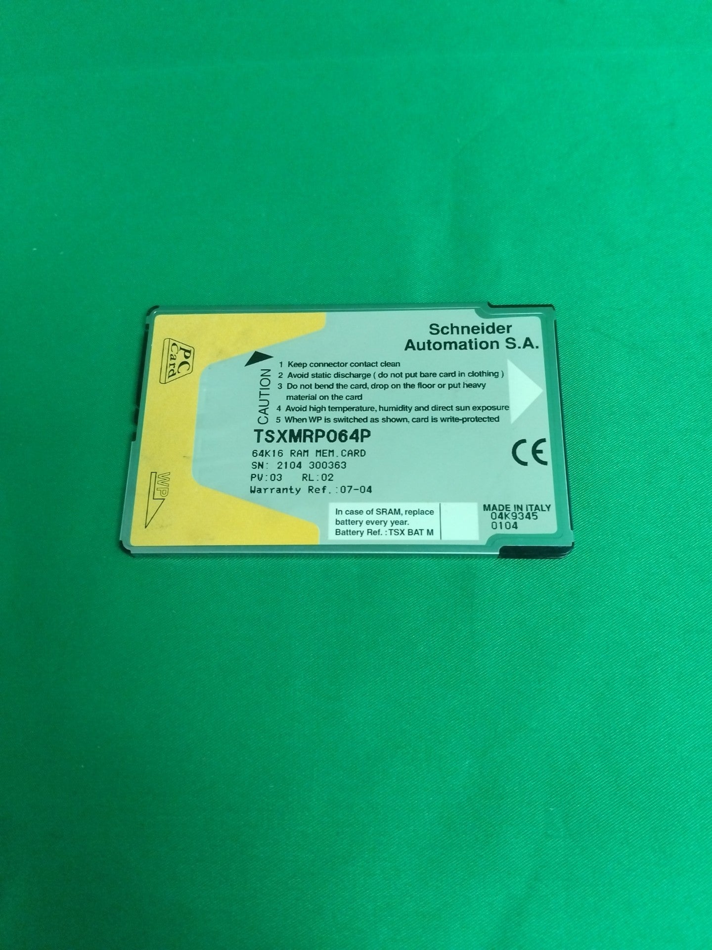 Schneider-Electric TSXMRP064P TSXMRP064P MEMORY CARD