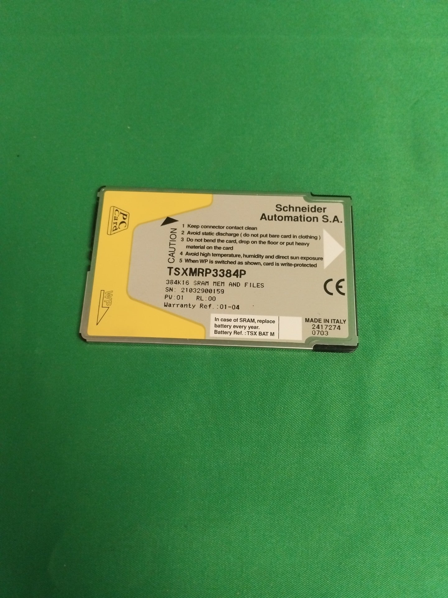 Schneider-Electric TSXMRP3384P TSXMRP3384P MEMORY CARD