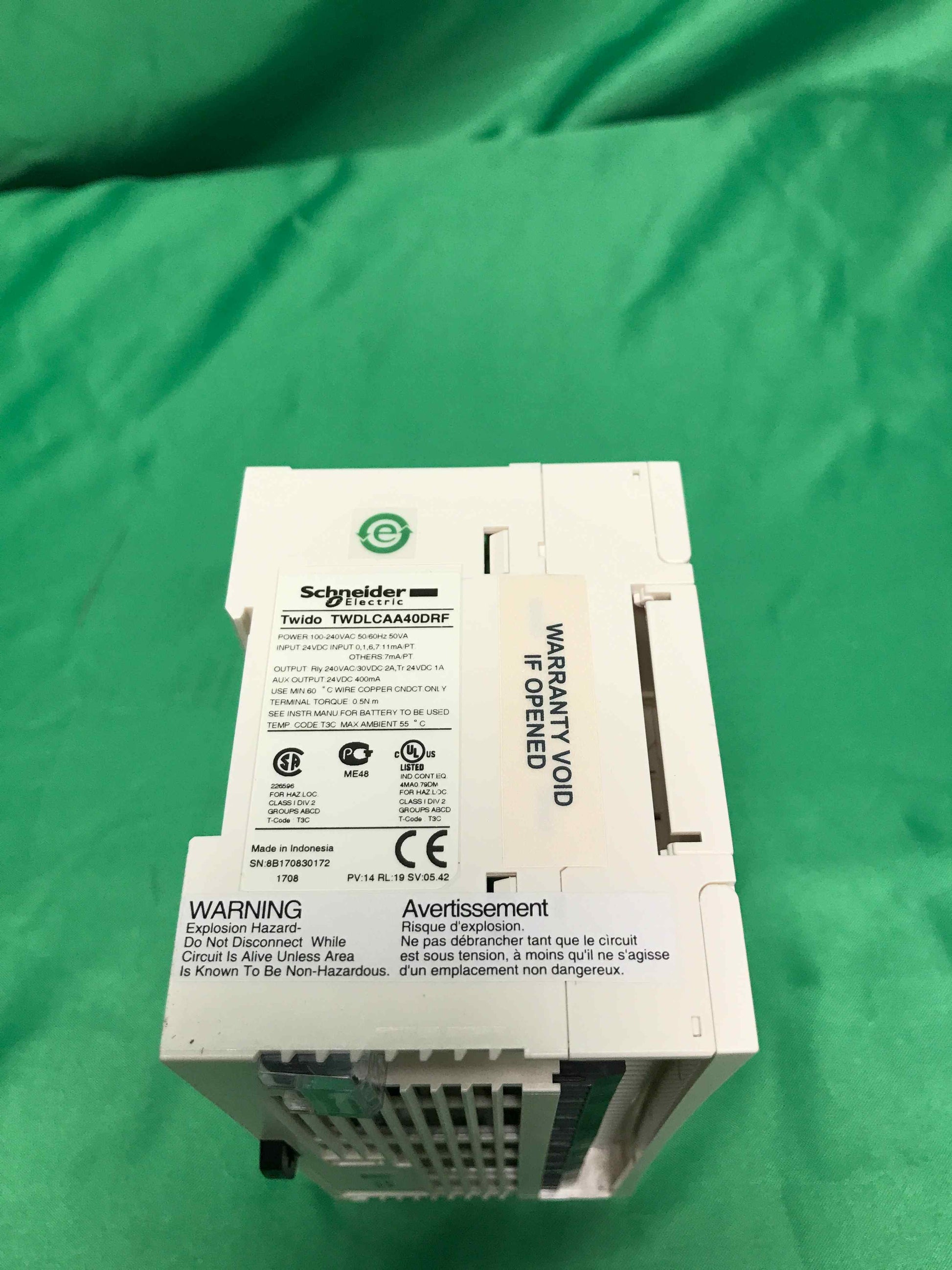 SCHNEIDER ELECTRIC TWDLCAA40DRF TWDLCAA40DRF ( 18 months warranty )