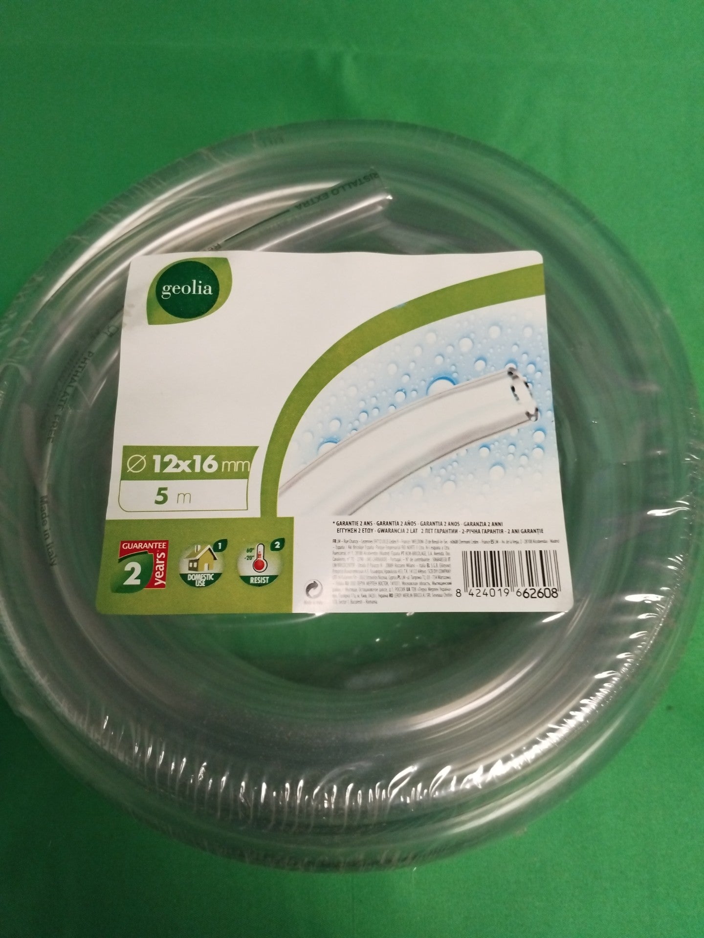 Geolia Tube transparent souple 12x16 5M Tubetransparentsouple12x165M