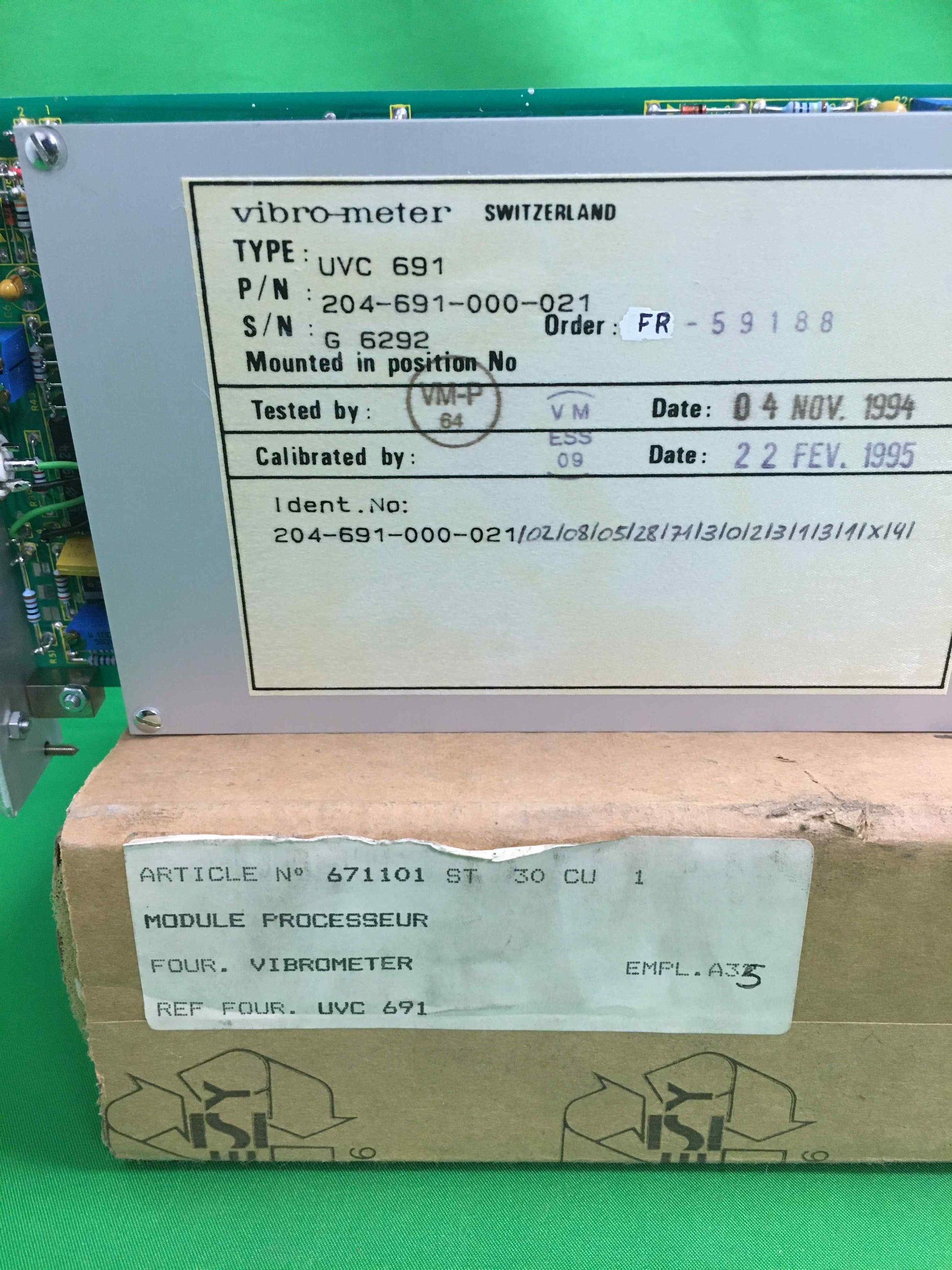 VIBRO-METER UVC 691 UVC691