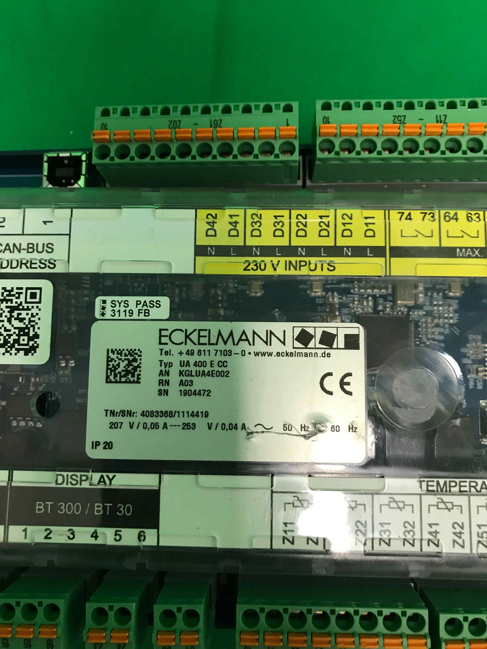 ECKELMANN U A 400 E CC UA400ECC IP20 / 4083368/1114419