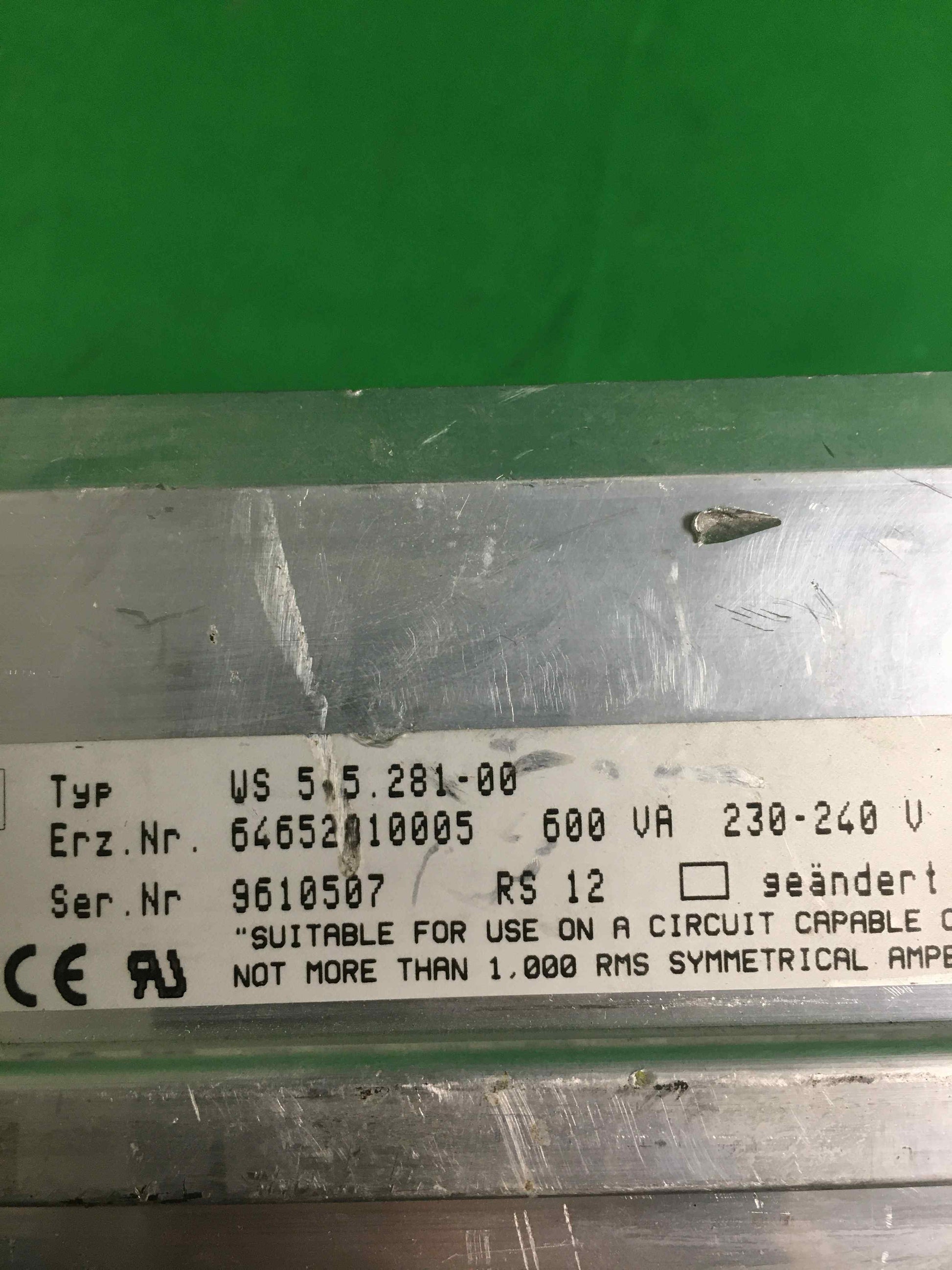 BERGER LAHR WS 5.5.281-00 WS5528100