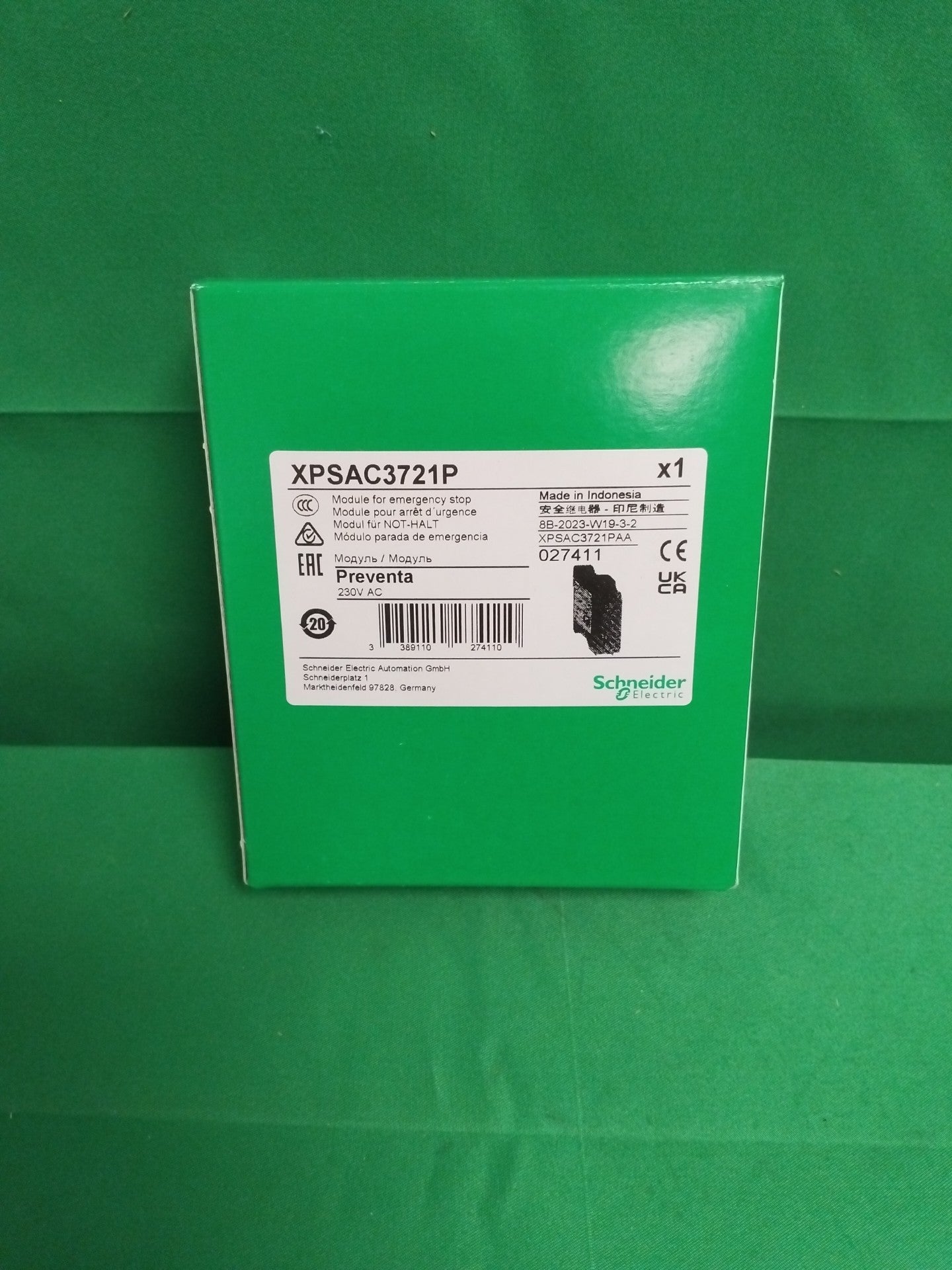 Schneider-Electric XPSAC3721P XPSAC3721P MODULE FOR EMERGENCY STOP