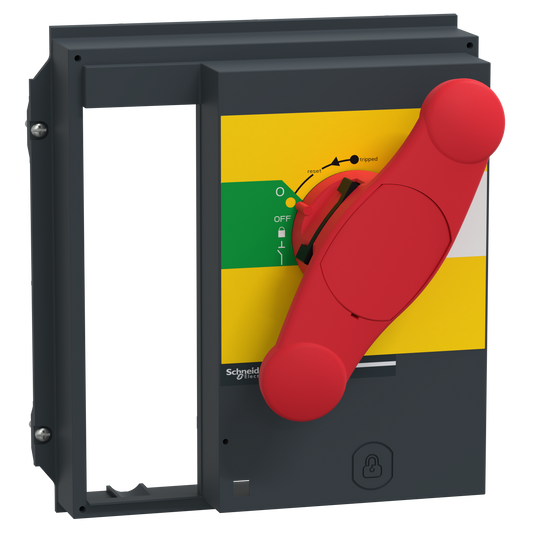 Schneider Electric-33864-ComPact NS - commande rotative frontale pour NS630-1600A - poignée rouge jaune