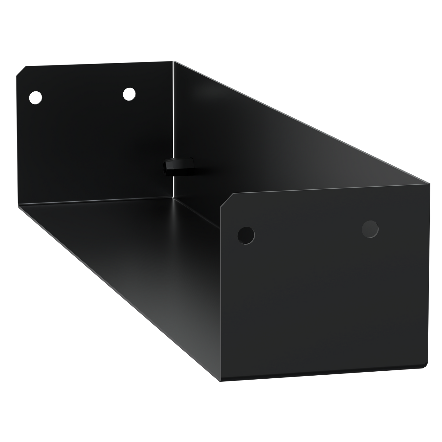 Schneider Electric-KEV0400SB1-Canalis EV - Entretoise extrémité fixat. rails horizontaux - x2 - Noir - RAL9005