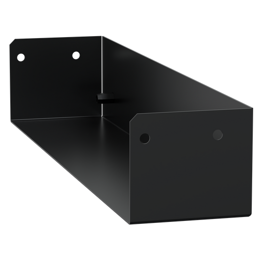 Schneider Electric-KEV0400SB1-Canalis EV - Entretoise extrémité fixat. rails horizontaux - x2 - Noir - RAL9005