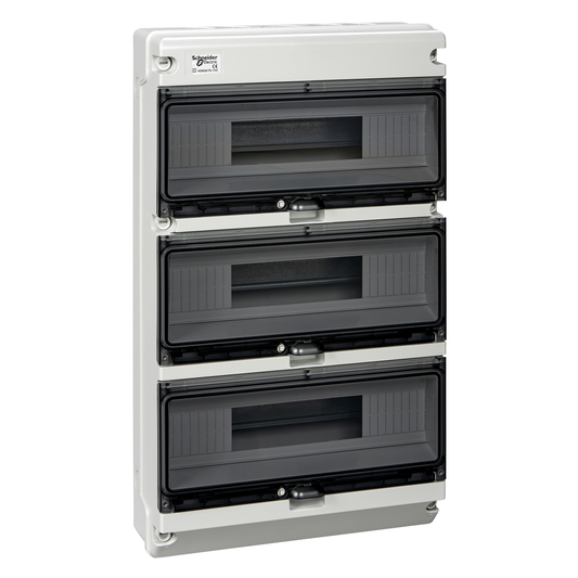 Schneider Electric-KDR35170-MUREVA XT coffret étanche pour appareillage modulaire 3rangées de 16modules IP65