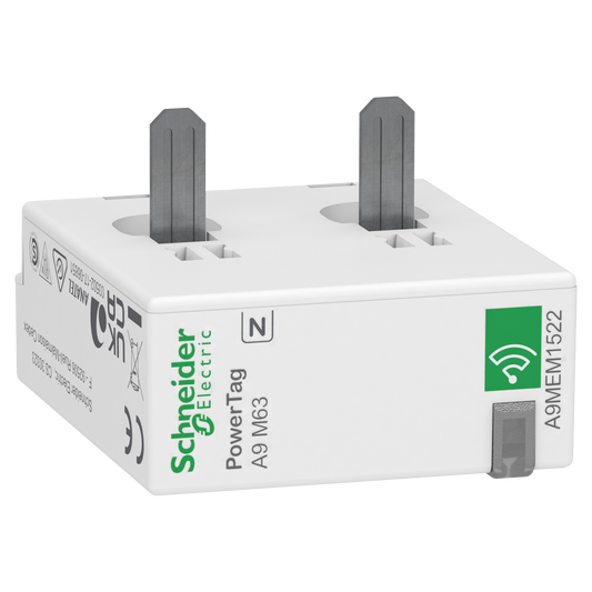 Schneider Electric-A9MEM1522-PowerTag - Capteur de mesure radiofréquence - iC60 iID DT60 - 1P+N 63A - aval