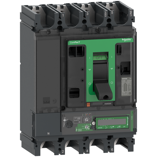 Schneider Electric-C40H47E400-ComPacT NSX400H - Disjoncteur Vigi - MicroLogic 7.3E 400A - 4P4D - 70kA - fixe