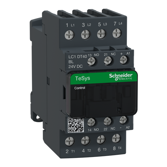 Schneider Electric-LC1DT40BL-TeSys LC1D - contacteur - 4P - AC-1 440V - 40A - bobine 24Vcc
