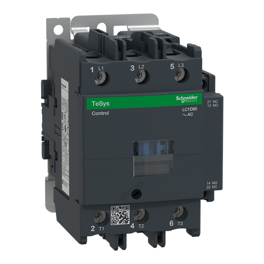 Schneider Electric-LC1D80F7-TeSys LC1D - contacteur - 3P - AC-3 440V - 80A - bobine 110Vca