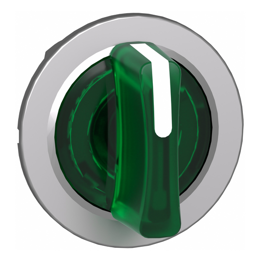 Schneider Electric-ZB4FK1333-Harmony XB4 - tête bouton à manette lumineux - flush - 3 pos fix - vert