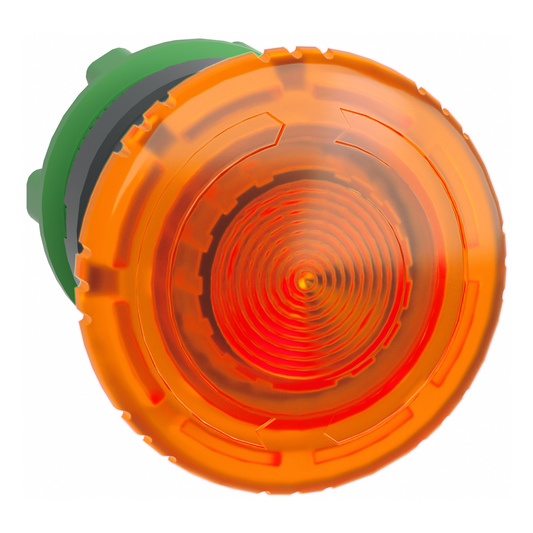 Schneider Electric-ZB5AW753-Harmony XB5 - tête bouton coup de poing lumin DEL - Ø40 - pousser tourn - orange