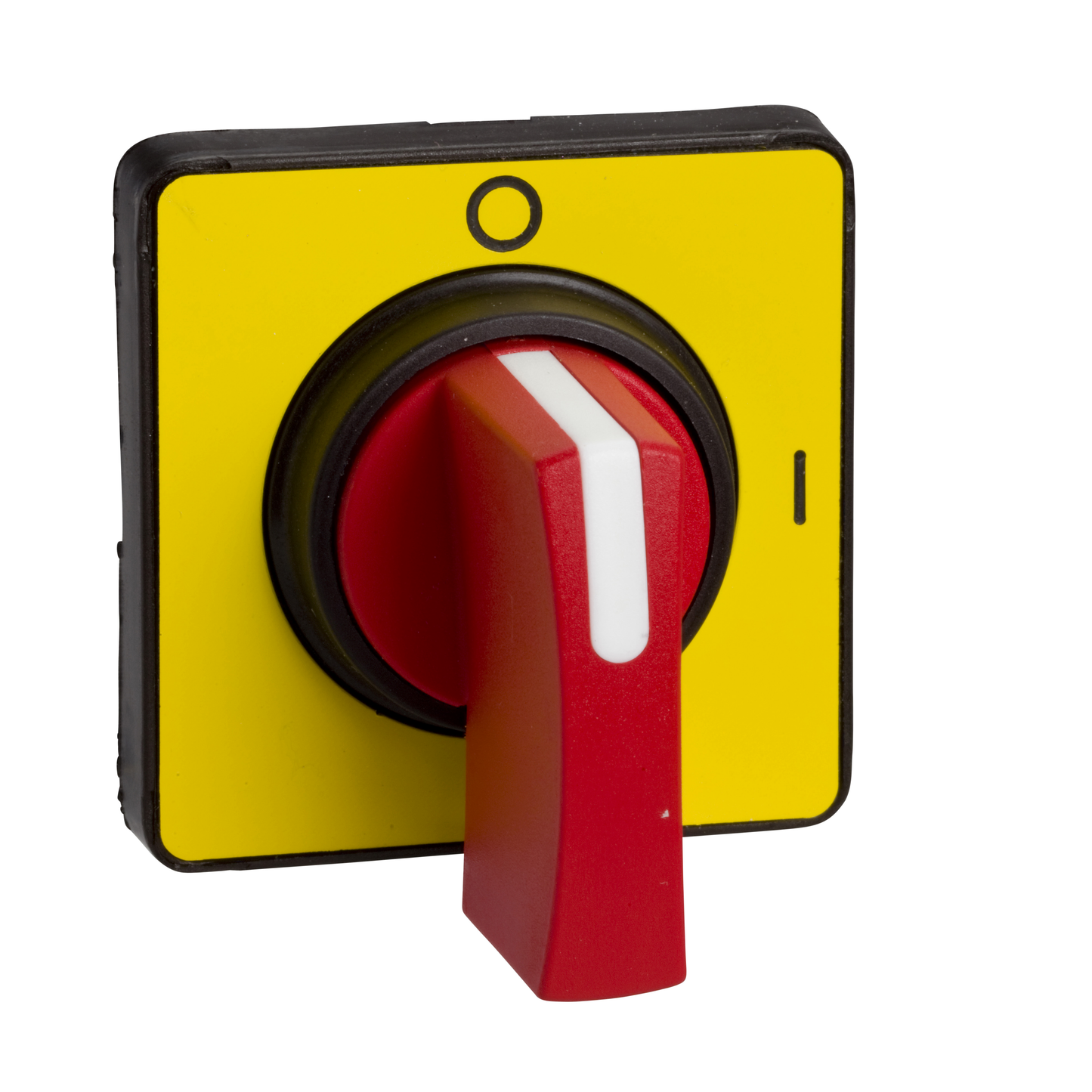 Schneider Electric-KCC1LH-Harmony - tête de manoeuvre - 45x45mm - jaune - crosse rouge - O-I