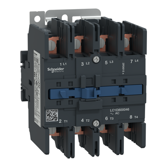 Schneider Electric-LC1D800046M7-TeSys LC1D - contacteur - 4P - AC-1 440V - 125A - bobine 220Vca