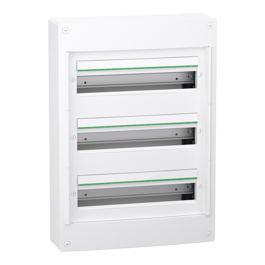 Schneider Electric-LVSXT318-PrismaSeT XS - Coffret saillie 3 rangées 18 modules - sans porte