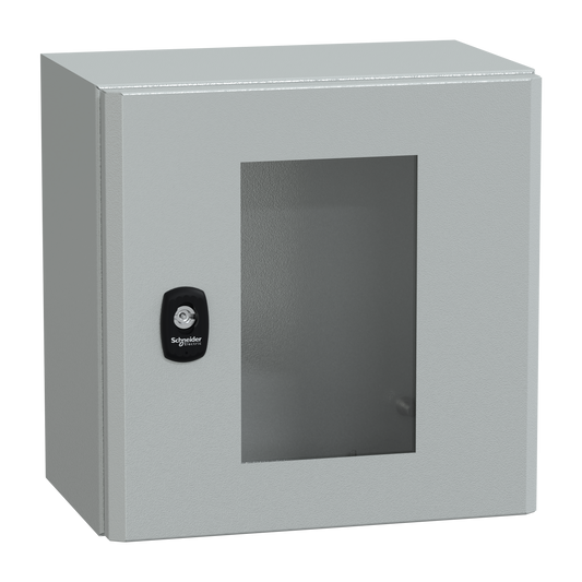 Schneider Electric-NSYS3D3320T-PanelSeT S3D - Enveloppe acier - H300xL300xP200 mm - porte vitrée