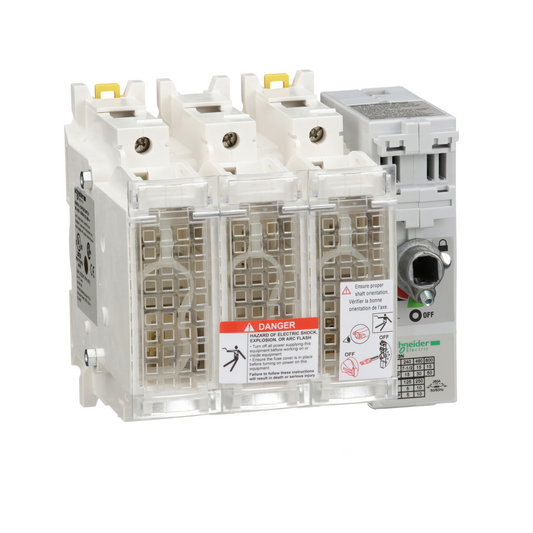 Schneider Electric-GS2GU3N-TeSys GS - Sectionneur a fusibles 60 0v 60a 3p