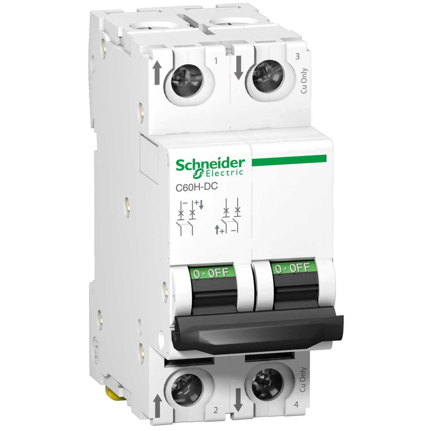 Schneider Electric-A9N61522W-W-C60H-DC 500VDC 2A 2P C