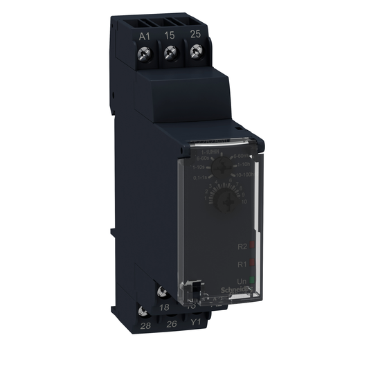 Schneider Electric-RE22R2AMU-Harmony Time RE22 - relais tempo - 2OF - A At - 1s à 100h - 24VDC/24V à 240VAC