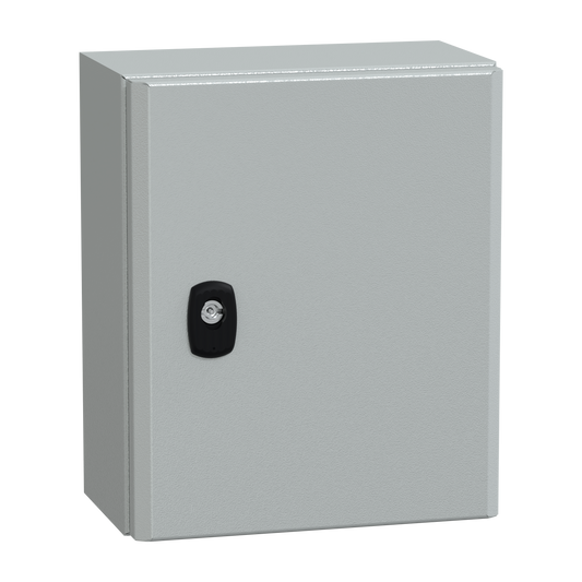 Schneider Electric-NSYS3D32515P-PanelSeT S3D - Enveloppe acier - H300xL250xP150 - châssis plein