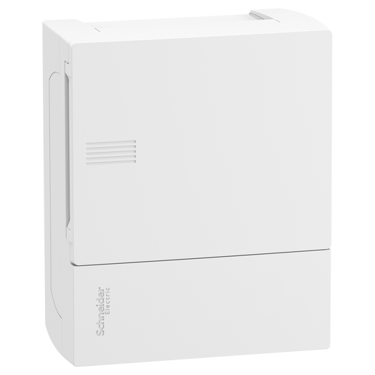 Schneider Electric-MIP11106-Pragma - mini coffret en saillie - 1x6 mod. - portillon opaq blanc - born. Terre