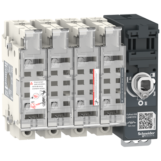 Schneider Electric-LV481514-FuPact GS - interrupteur sectionneur fusible - 50A - 4P - NFC 14*51 - F&R CTRL