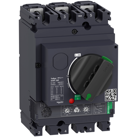 Schneider Electric-GV5P150F-TeSys GV - disjoncteur moteur - 70 à 150A - 36kA - 3P - magnéto-thermique