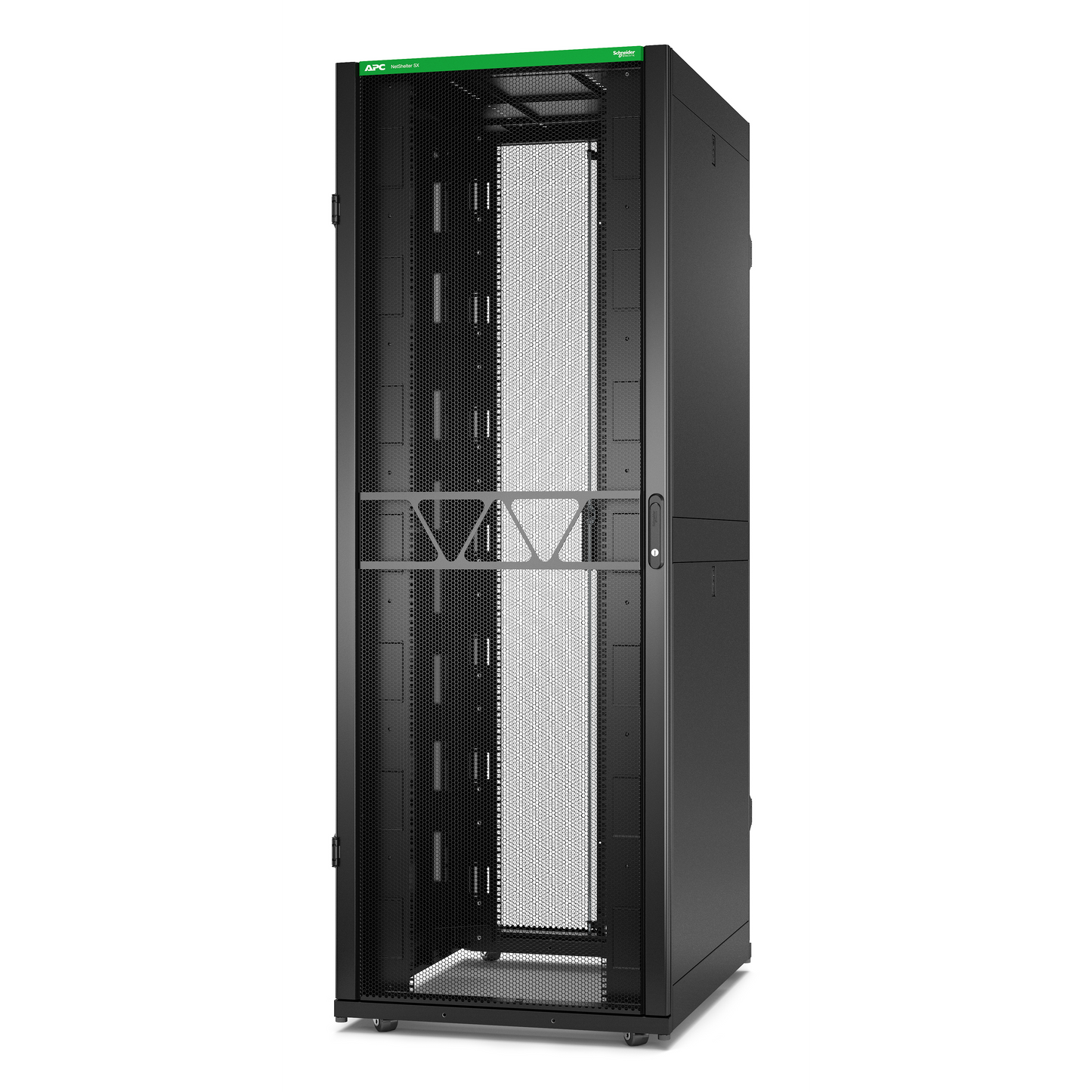 APC-AR3187B2-Rack NetShelter SX2 48U L800XP1070XH2258mm, noir, avec panneaux latéraux