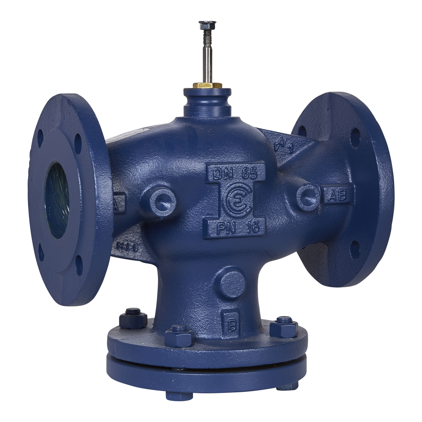 Schneider Electric-VG221F-65C-Vanne 2 voies fonte à bride PN16 DN65 Kv63 à cage équilibrée