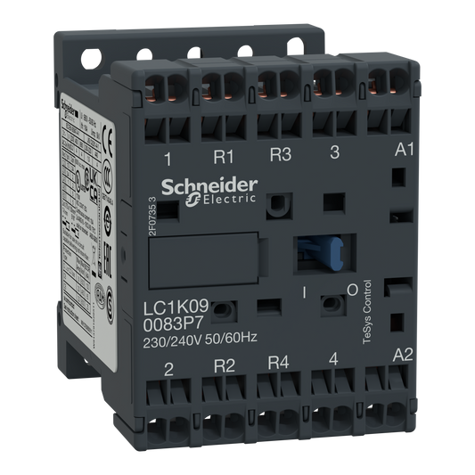 Schneider Electric-LC1K090083E7-TeSys LC1K - contacteur - 4P (2F+2O) - AC-1 440V - 20A - bobine 48Vca