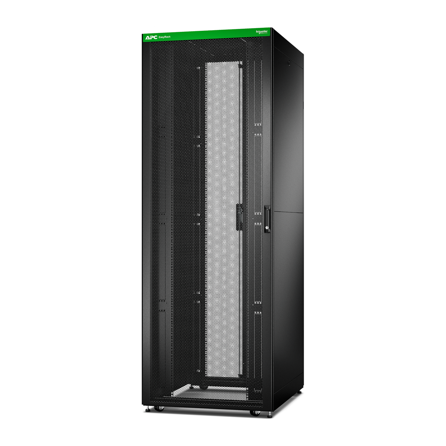 APC-ER8802-Baie EasyRack 800mm/48U/1000mm avec toit, panneau latéral, roulettes, noir