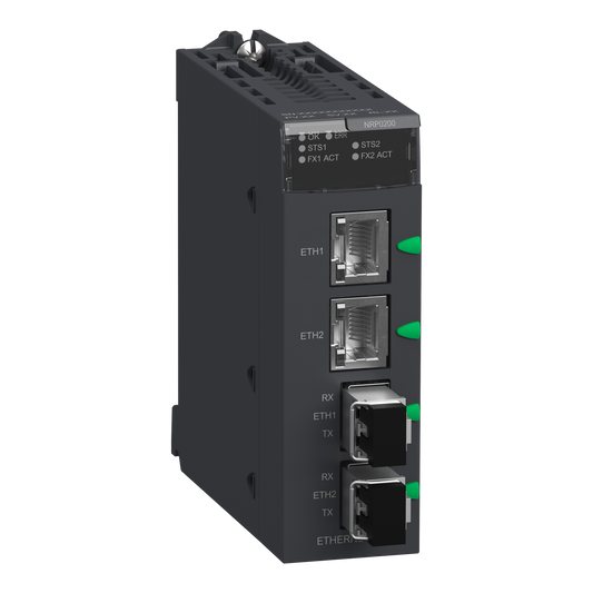 Schneider Electric-BMXNRP0200C-Module convertisseur fibre Multimode / Cuivre RJ45 2 voies 100Mo/s - verni
