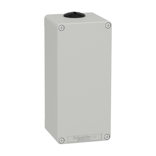 Schneider Electric-XAPD34-Boite métal vide grise - M25 x2 - non percée - 80x175x77 mm