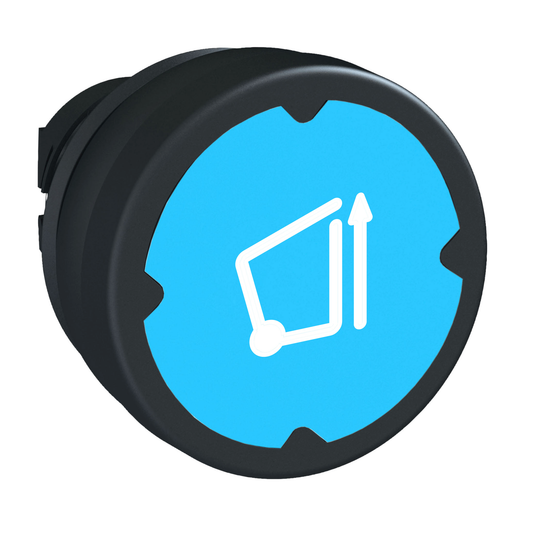 Schneider Electric-ZB5AC98005-Harmony tête de BP Ø37 IP69K - Ø22 - bleu clair - avec marquage