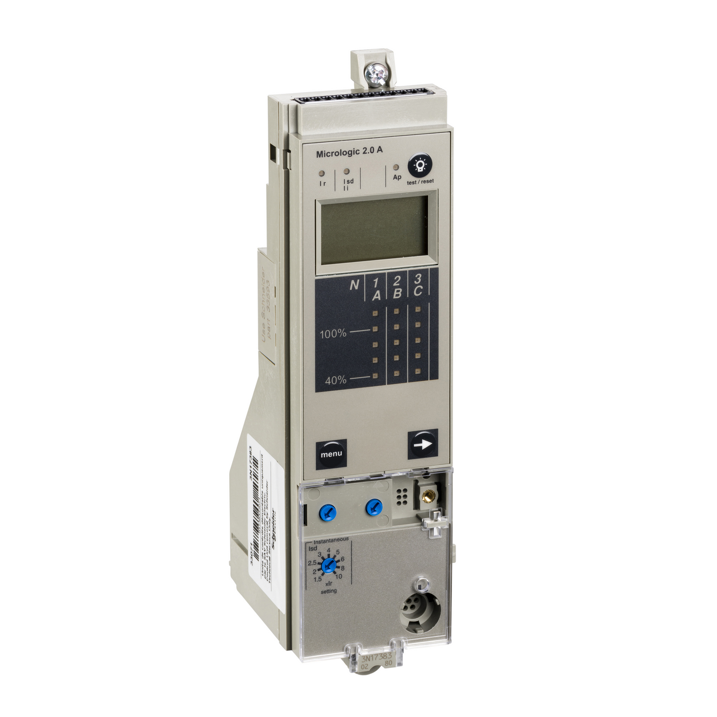 Schneider Electric-33525-ComPact NS630-3200 - déclencheur Micrologic 2.0A - 3P-4P - débrochable
