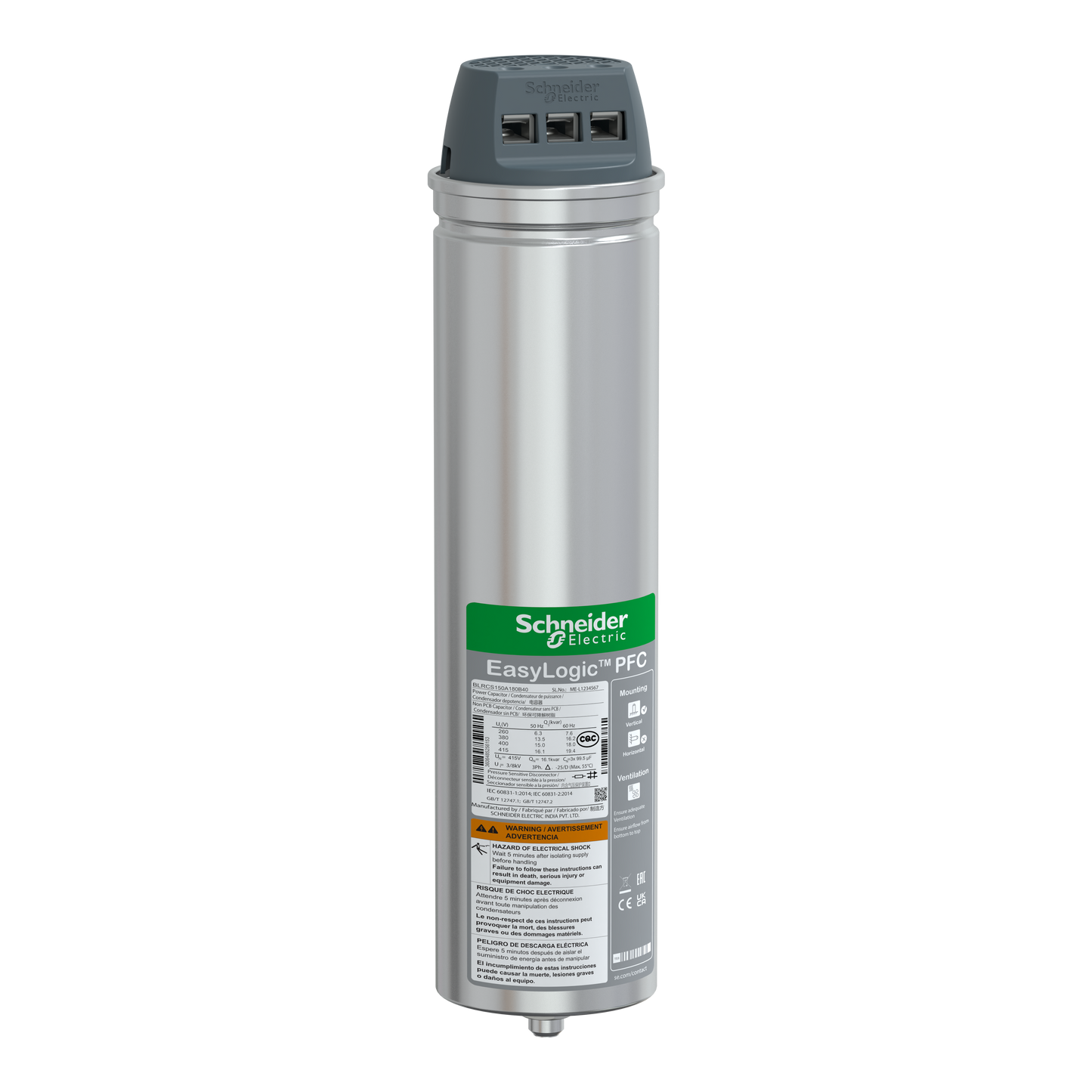 Schneider Electric-BLRCS150A180B40-VarPlusCAN condensateur SDY 15kvar 400V