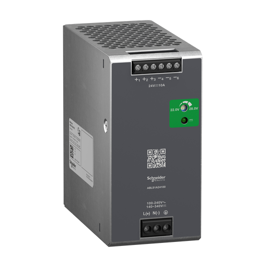 Schneider Electric-ABLS1A24100-Modicon ABL - alimentation à découpage - 10A - 100à240Vca mono/biphasé - 24Vcc