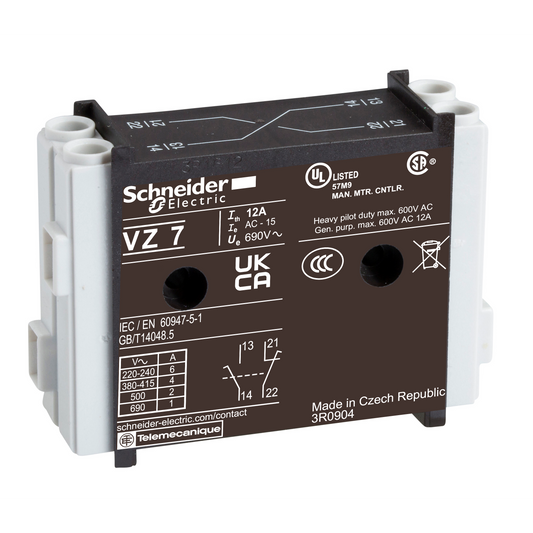 Schneider Electric-VZ7-TeSys Vario - bloc de contacts - 1F fermeture retardée + 1O ouverture avancée