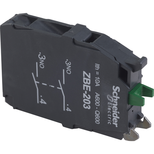 Schneider Electric-ZBE203-Harmony - bloc contact double - 2F - raccordement vis-étrier