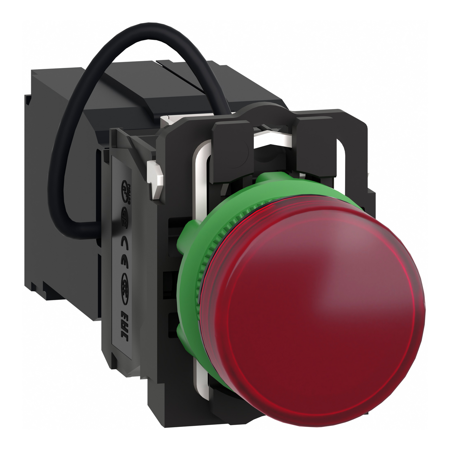 Schneider Electric-XB5AV5B4-Harmony XB5 - voyant lumineux DEL - Ø22 - rouge - alim transfo 400V - vis étrier