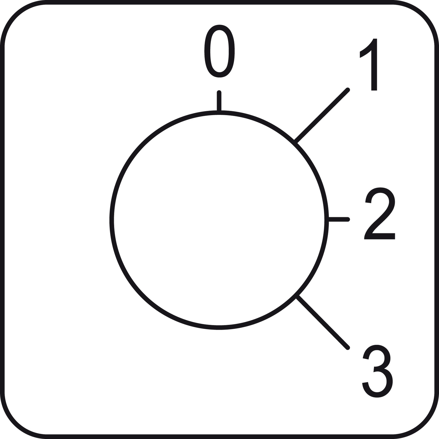 Schneider Electric-KZ18043-Harmony - étiquette pour interrupteur à came - 0 à 3 - 45x45mm