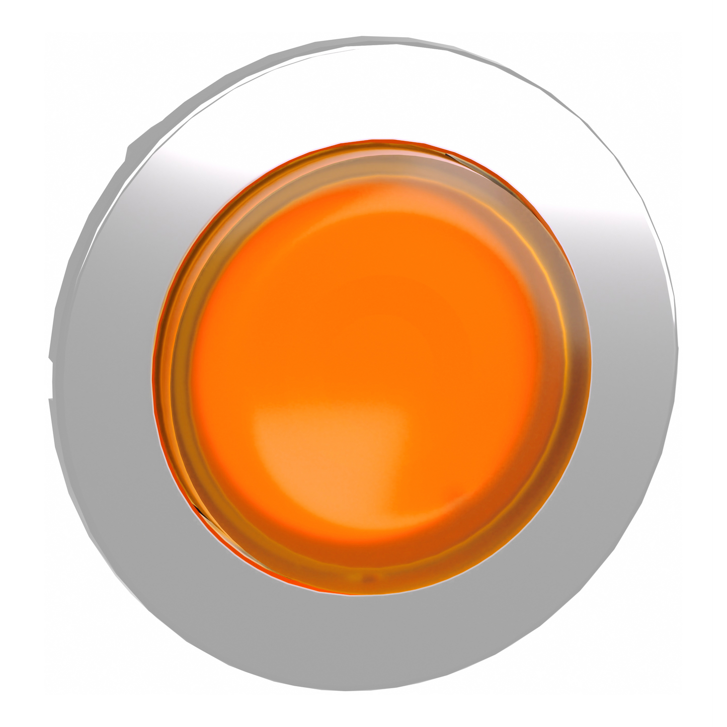 Schneider Electric-ZB4FW153-Harmony XB4 - tête bouton poussoir lum DEL - flush - dépassant - orange